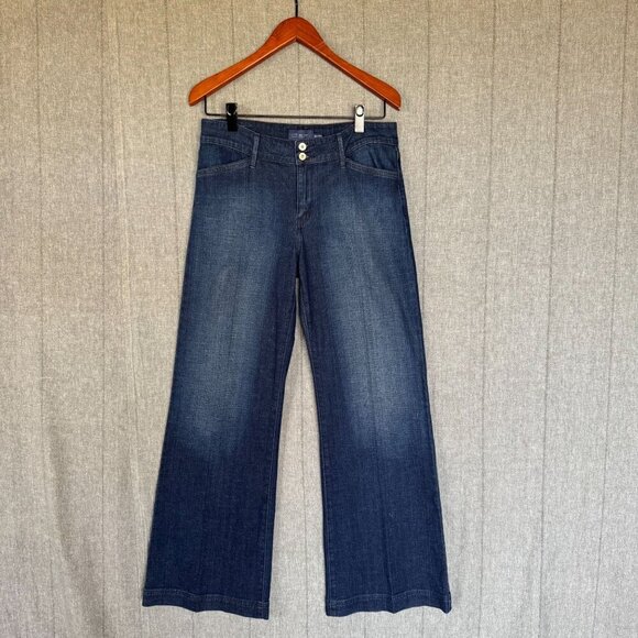 Levi's Y2K Demi Curve Classic Mid Rise Wide Leg Dark Wash Size 10 / 30 - Picture 1 of 15